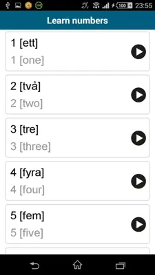 Learn Swedish - 50 languages android App screenshot 3
