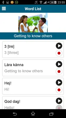 Learn Swedish - 50 languages android App screenshot 5